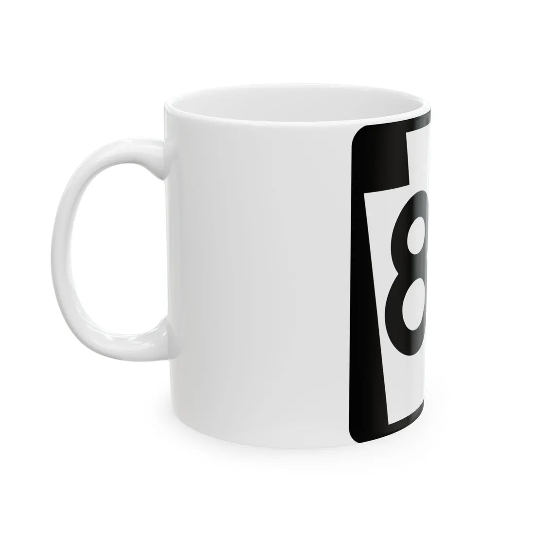 PA-87 (Pennsylvania) (Road Sign) White Coffee Mug - Go Mug Yourself