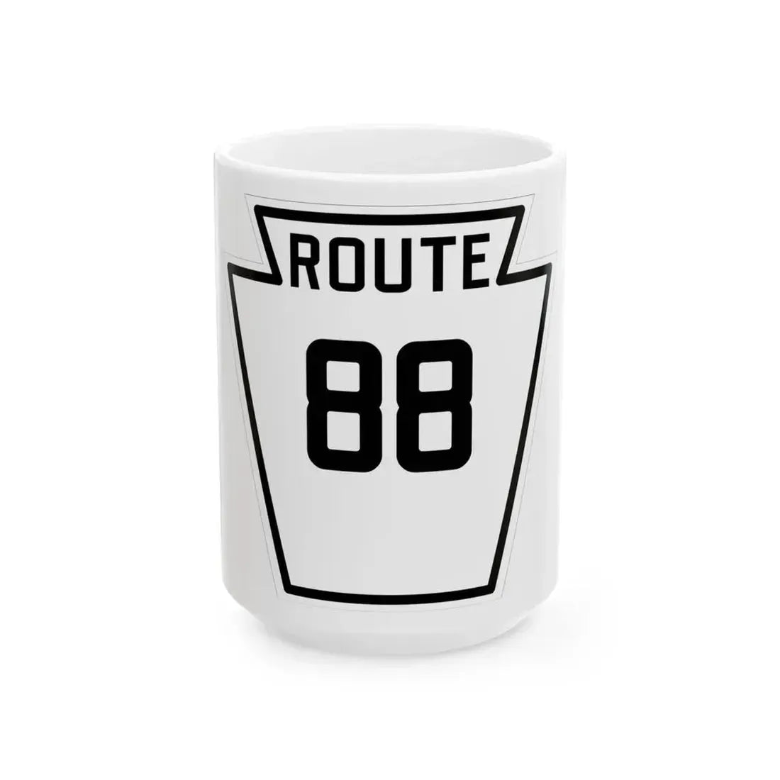 PA-88 1926 (Pennsylvania) (Road Sign) White Coffee Mug 15oz - Go Mug Yourself