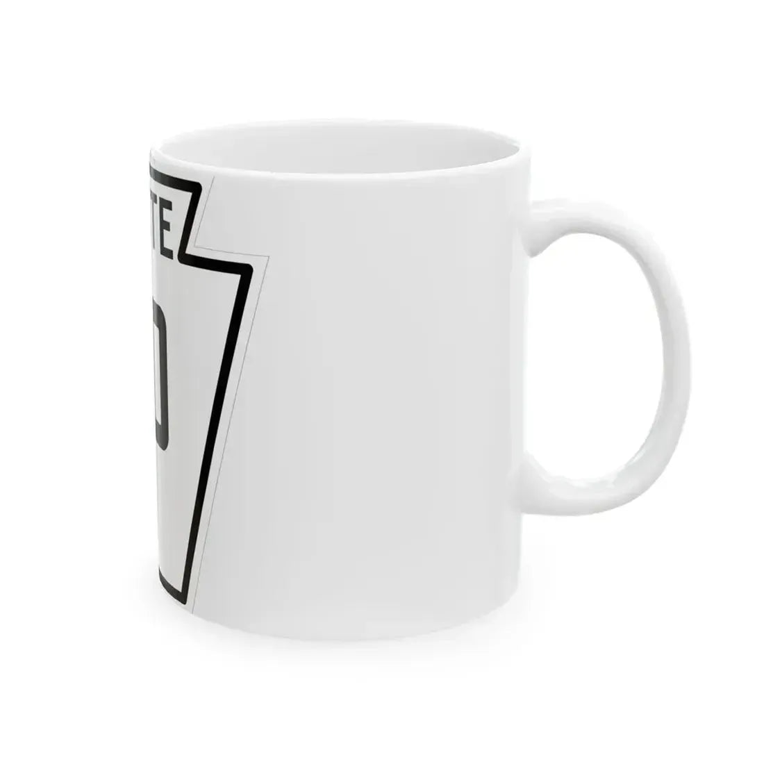 PA-90 1926 (Pennsylvania) (Road Sign) White Coffee Mug - Go Mug Yourself