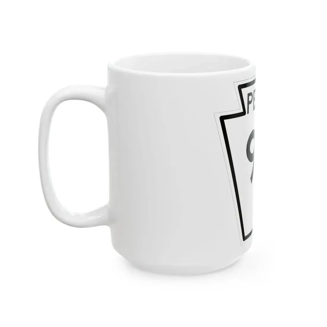 PA-90 1948 (Pennsylvania) (Road Sign) White Coffee Mug - Go Mug Yourself