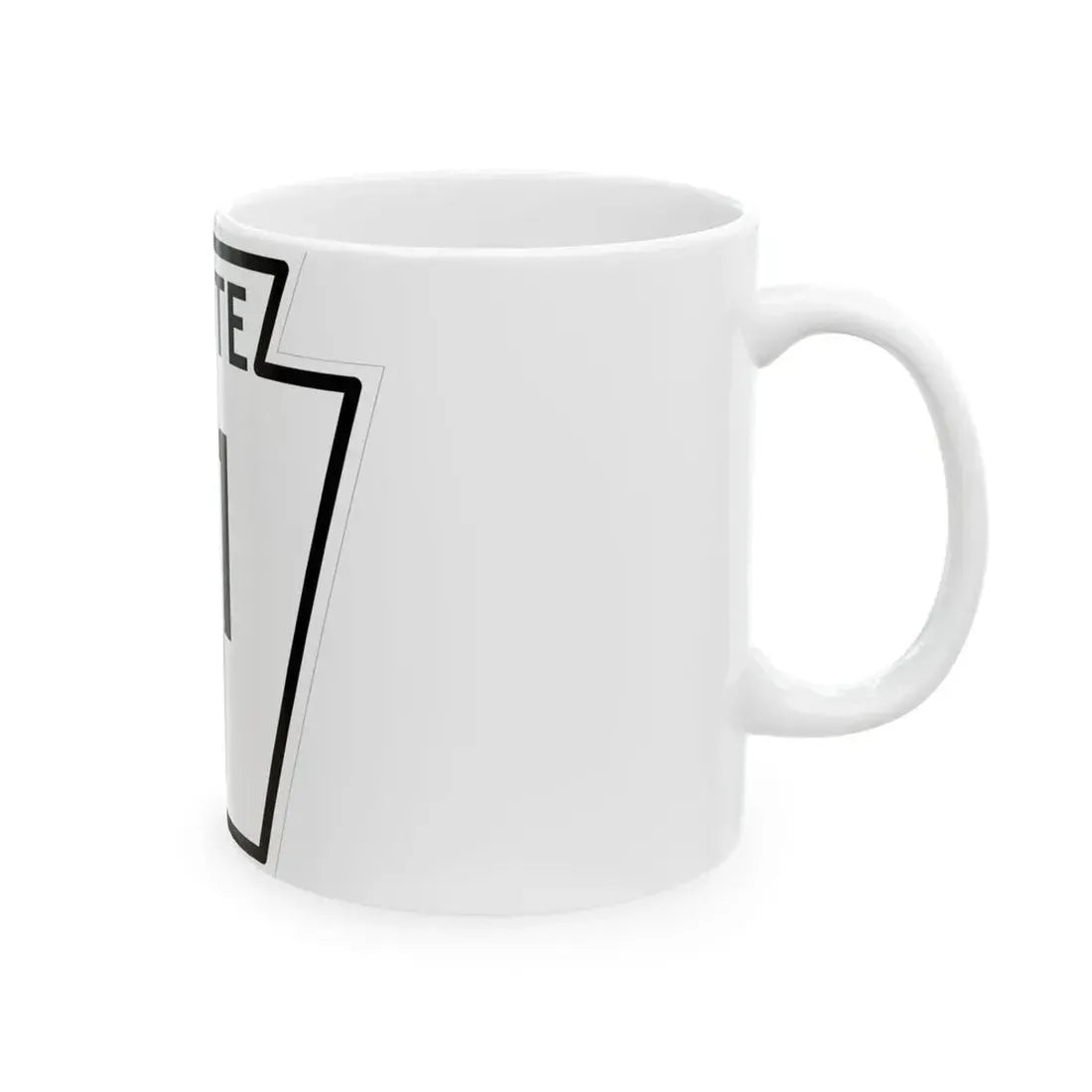 PA-91 1926 (Pennsylvania) (Road Sign) White Coffee Mug - Go Mug Yourself
