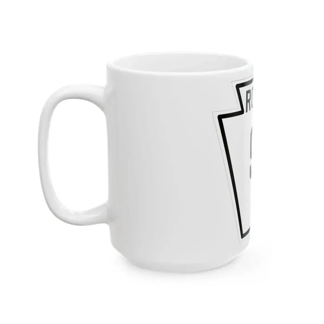 PA-91 1926 (Pennsylvania) (Road Sign) White Coffee Mug - Go Mug Yourself