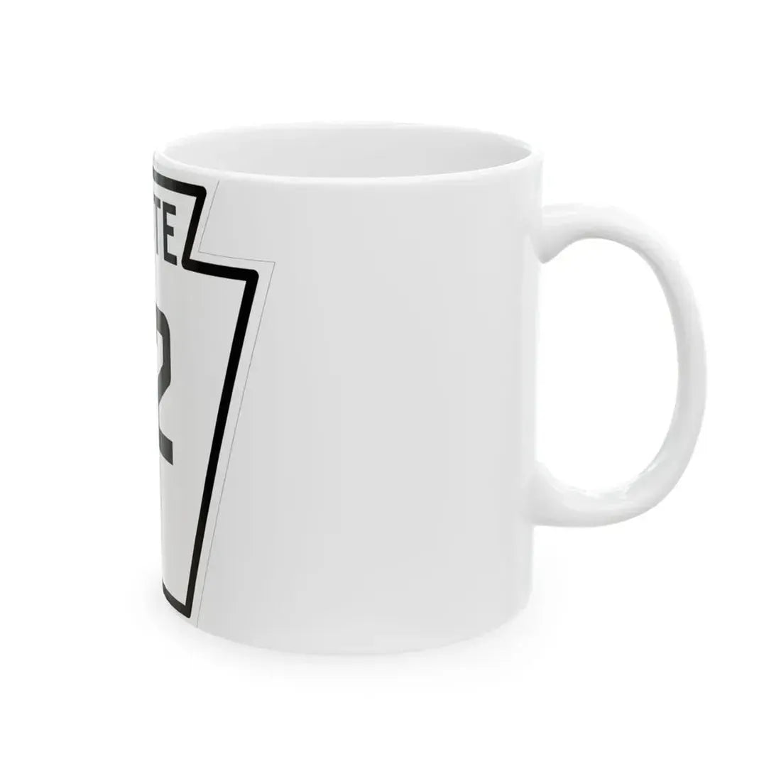 PA-92 1926 (Pennsylvania) (Road Sign) White Coffee Mug - Go Mug Yourself