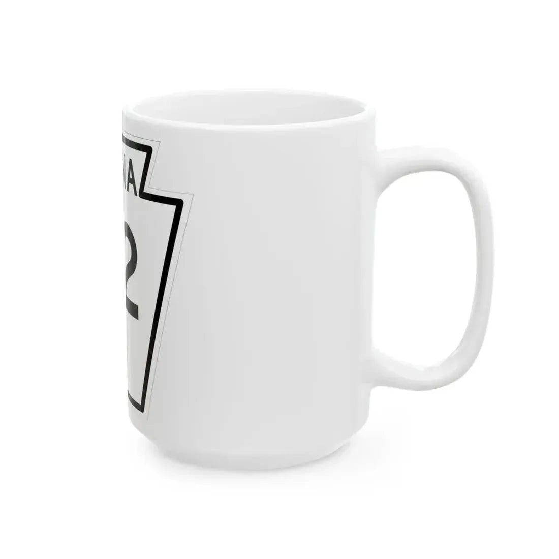 PA-92 1948 (Pennsylvania) (Road Sign) White Coffee Mug - Go Mug Yourself