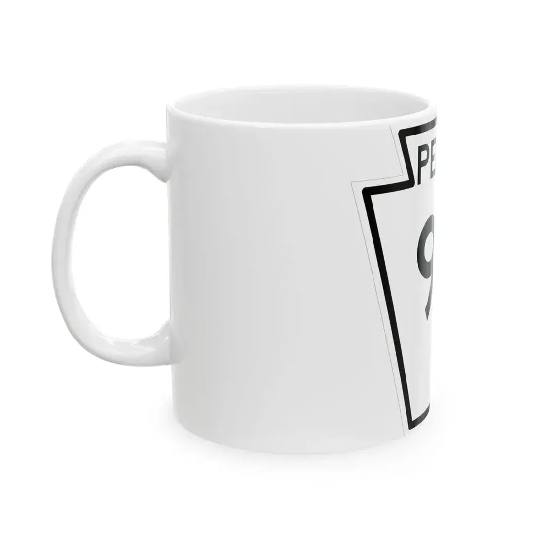 PA-93 1948 (Pennsylvania) (Road Sign) White Coffee Mug - Go Mug Yourself