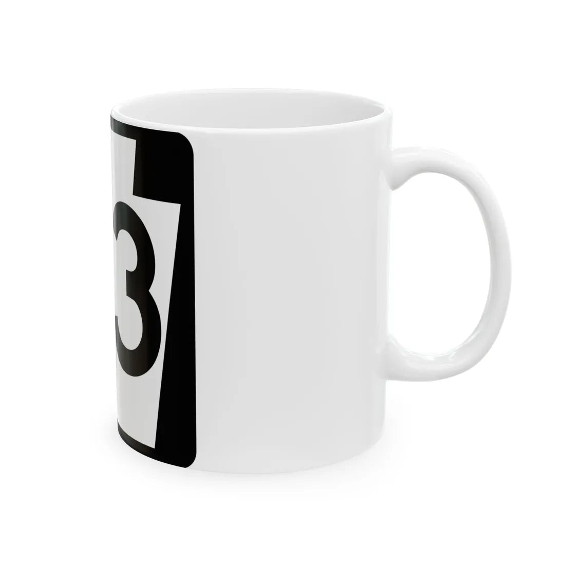 PA-93 (Pennsylvania) (Road Sign) White Coffee Mug - Go Mug Yourself