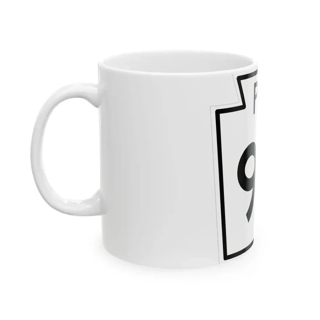 PA-95 1960 (Pennsylvania) (Road Sign) White Coffee Mug - Go Mug Yourself