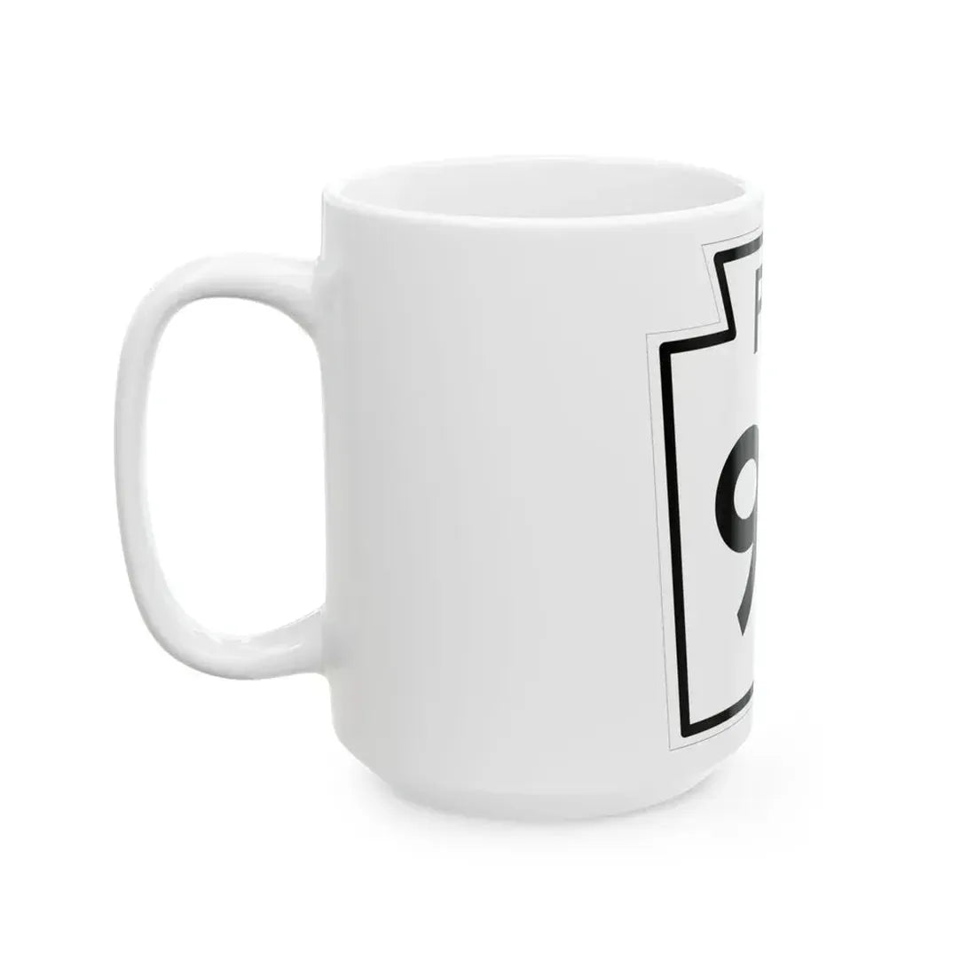 PA-95 1960 (Pennsylvania) (Road Sign) White Coffee Mug - Go Mug Yourself
