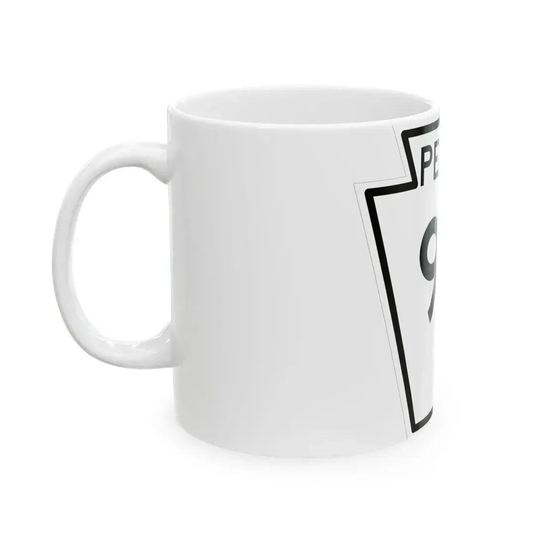 PA-96 1948 (Pennsylvania) (Road Sign) White Coffee Mug - Go Mug Yourself