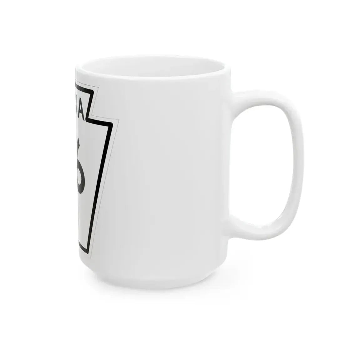 PA-96 1948 (Pennsylvania) (Road Sign) White Coffee Mug - Go Mug Yourself
