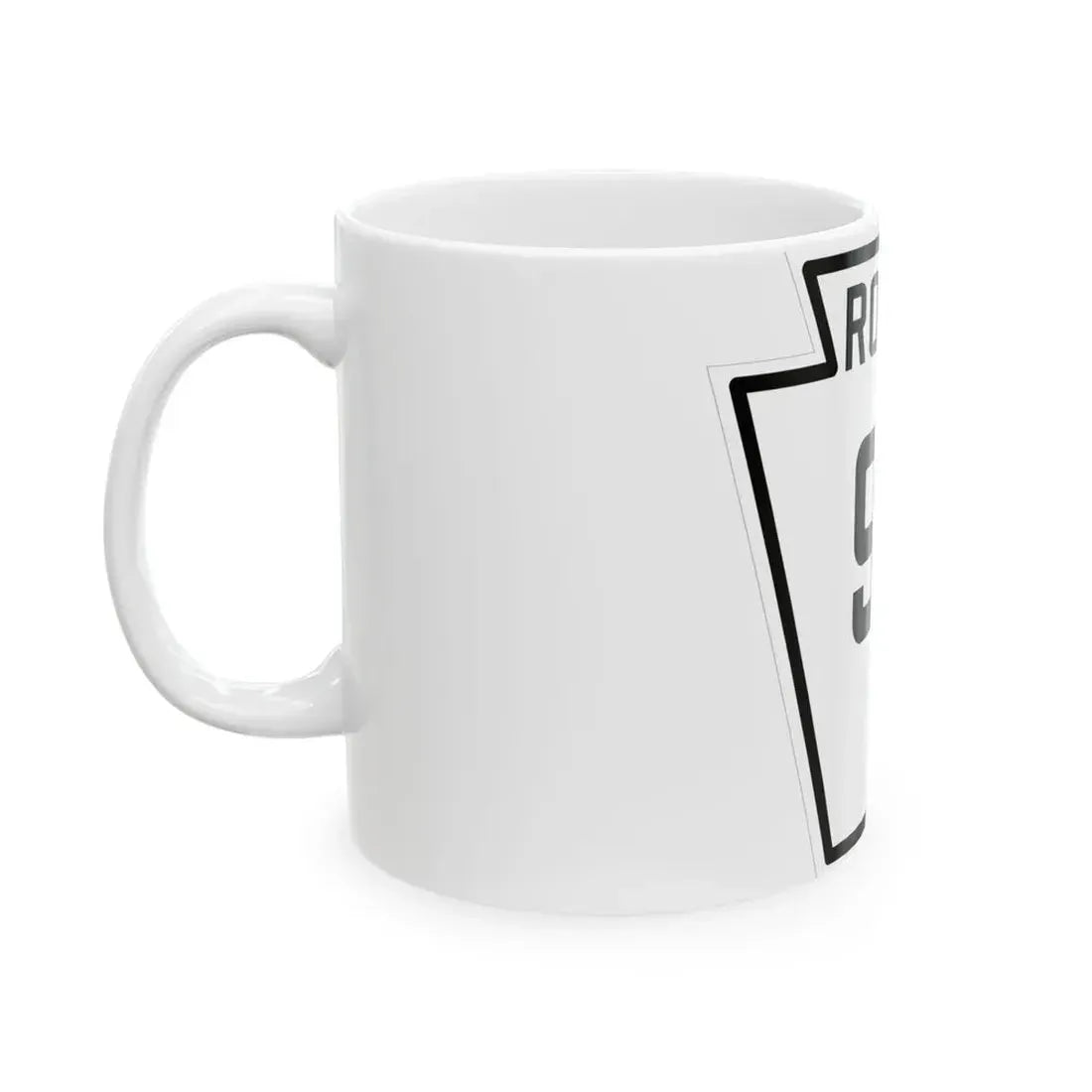 PA-97 1926 (Pennsylvania) (Road Sign) White Coffee Mug - Go Mug Yourself