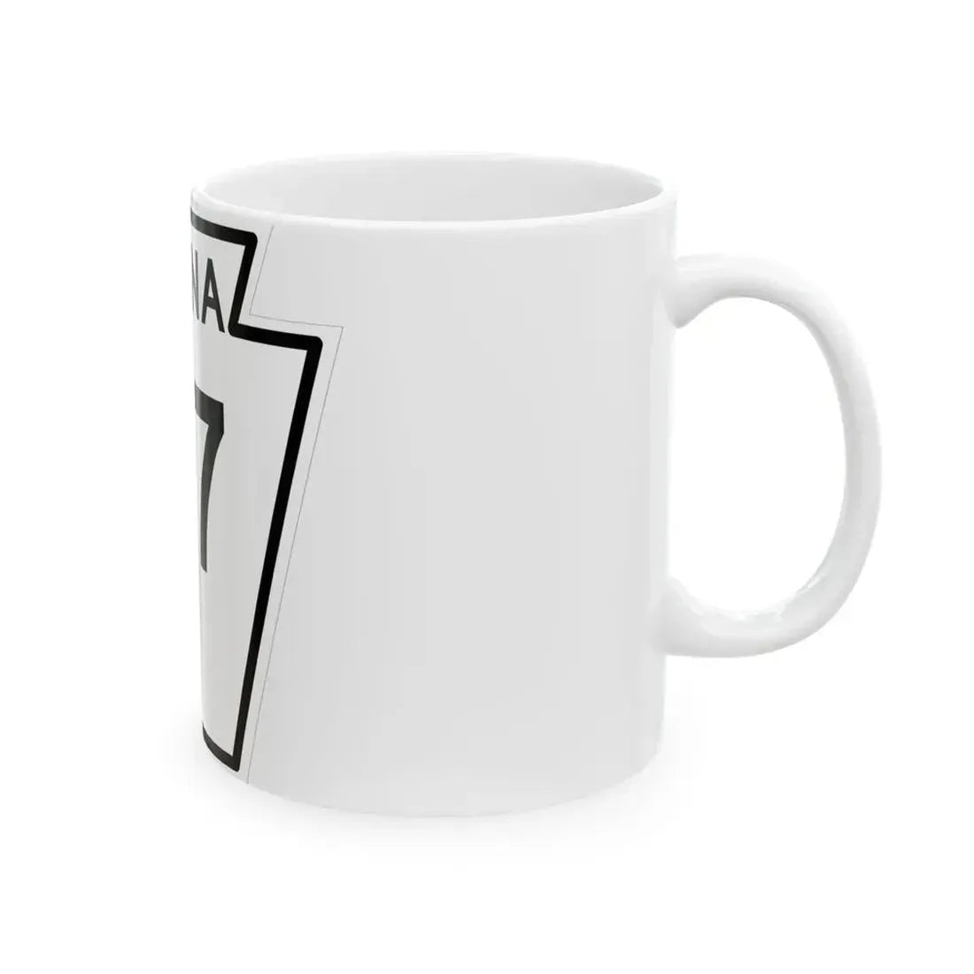 PA-97 1948 (Pennsylvania) (Road Sign) White Coffee Mug - Go Mug Yourself