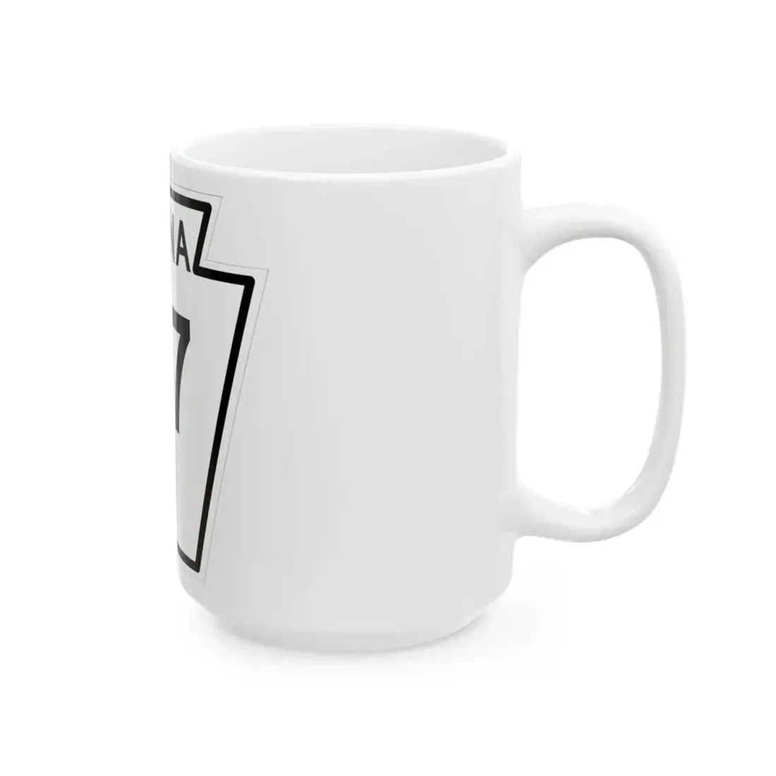PA-97 1948 (Pennsylvania) (Road Sign) White Coffee Mug - Go Mug Yourself