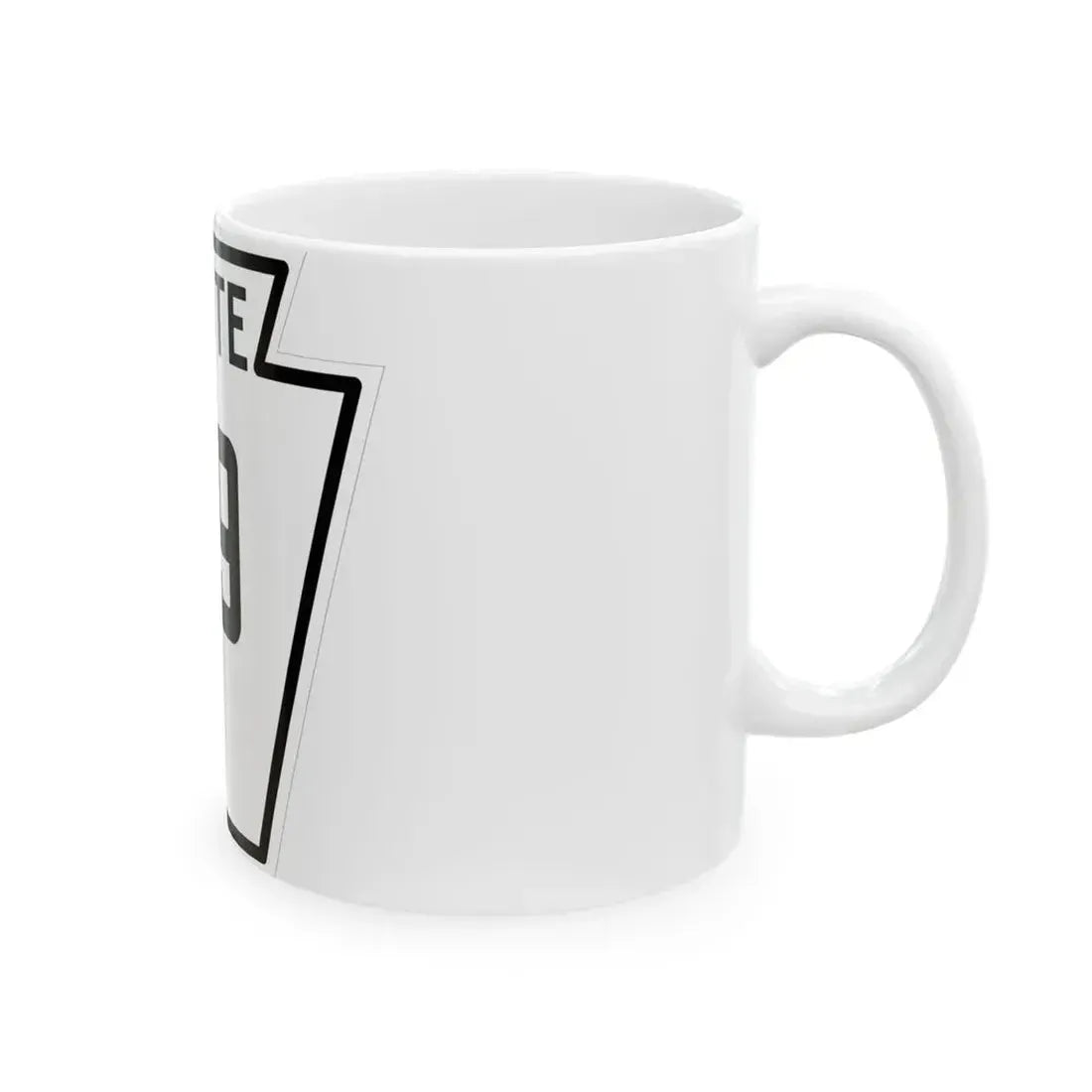PA-99 1926 (Pennsylvania) (Road Sign) White Coffee Mug - Go Mug Yourself