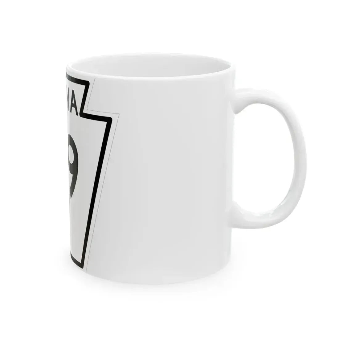 PA-99 1948 (Pennsylvania) (Road Sign) White Coffee Mug - Go Mug Yourself