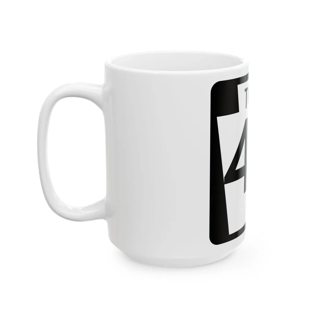 PA-Toll-43 (Pennsylvania) (Road Sign) White Coffee Mug - Go Mug Yourself