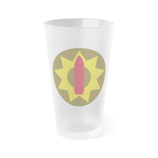 Pacific Coastal Frontier (U.S. Army) Frosted Pint Glass 16oz Default Title - Go Mug Yourself