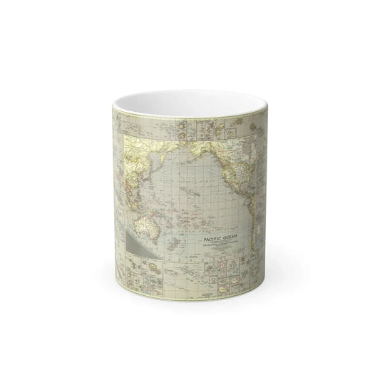 Pacific Ocean (1936) (Map) Color Changing Mug 11oz Default Title 11oz - Go Mug Yourself