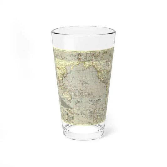Pacific Ocean (1936) (Map) Pint Glass 16oz 16oz - Go Mug Yourself