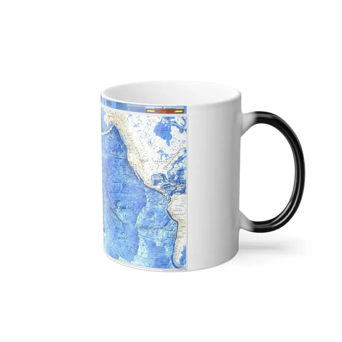 Pacific Ocean (1992) (Map) Color Changing Mug 11oz - Go Mug Yourself