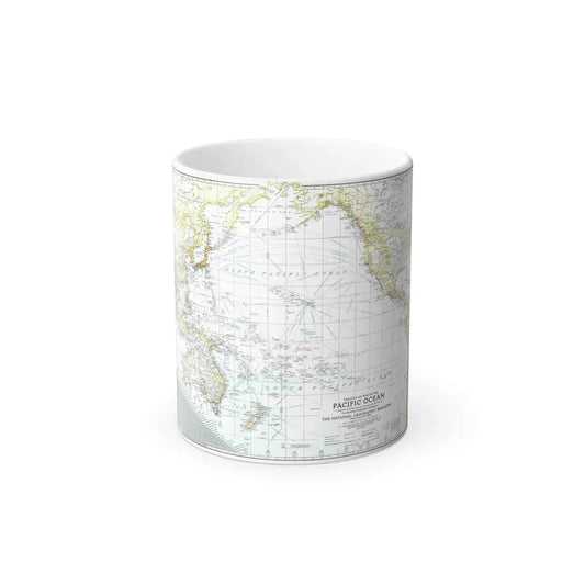 Pacific Ocean - Theater of War (1942) (Map) Color Changing Mug 11oz Default Title - Go Mug Yourself