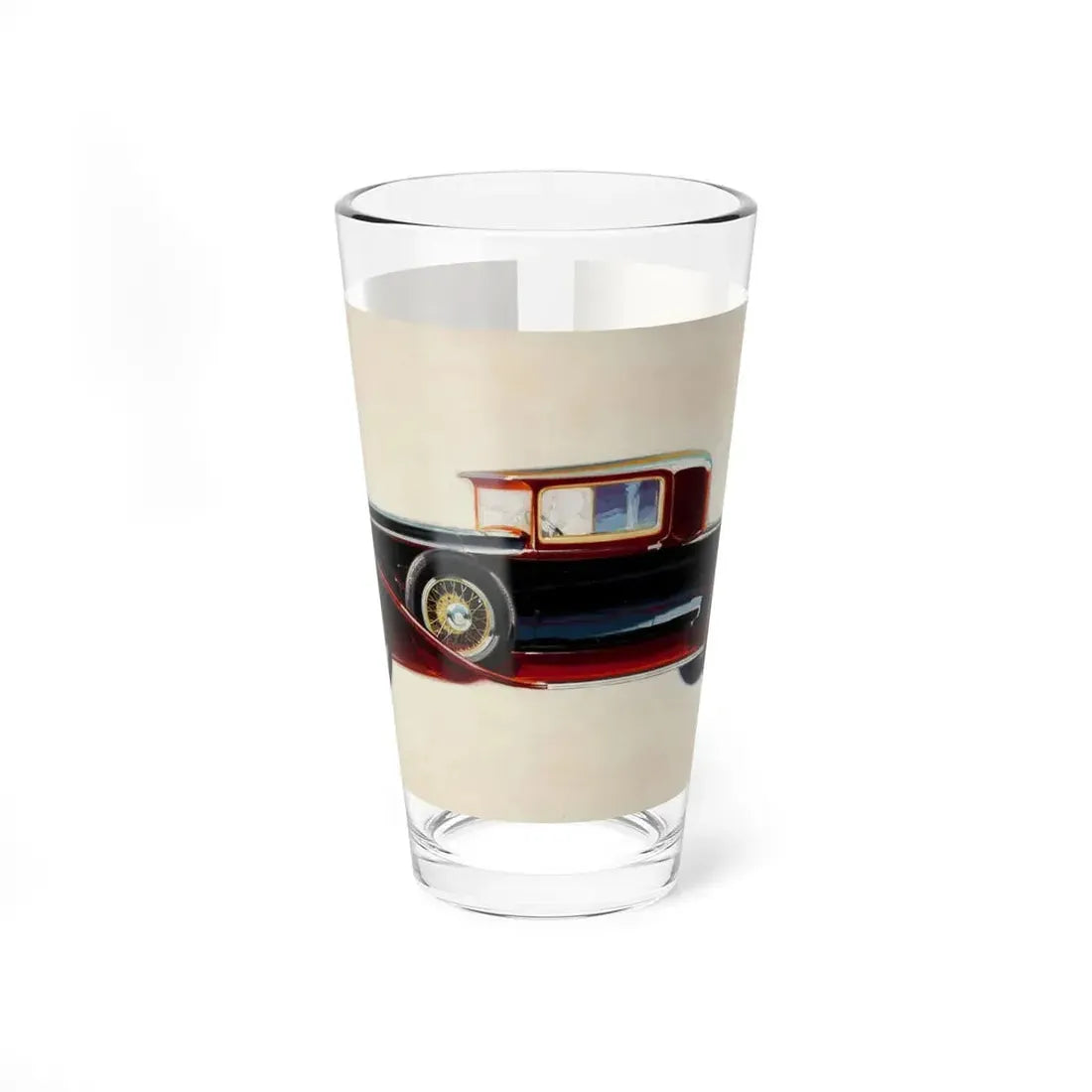 Packard Model 745 Two Passenger Coupe, automobile ad illustration (Magazine Illustration) Pint Glass 16oz 16oz - Go Mug Yourself
