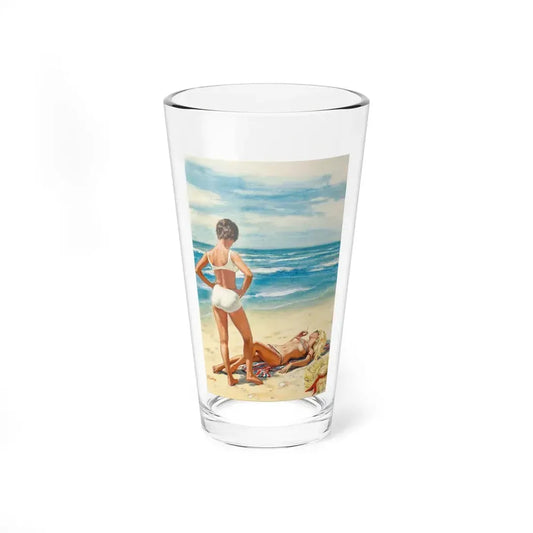 Pagan Summer, paperback book cover (Midwood, 1965) - Pint Glass 16oz 16oz - Go Mug Yourself