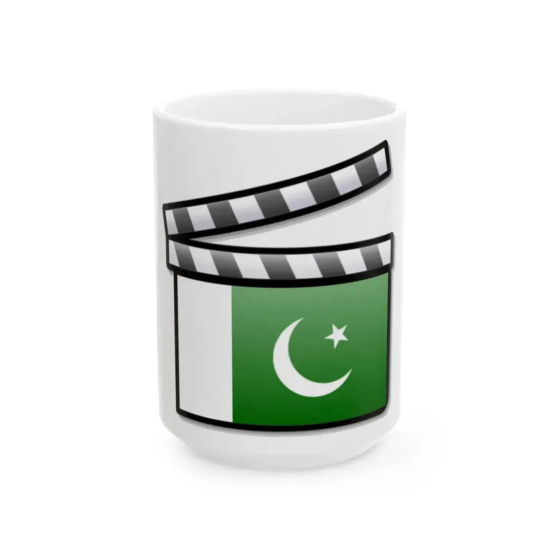 Pakistan film clapperboard (Pakistan) White Coffee Mug 15oz - Go Mug Yourself