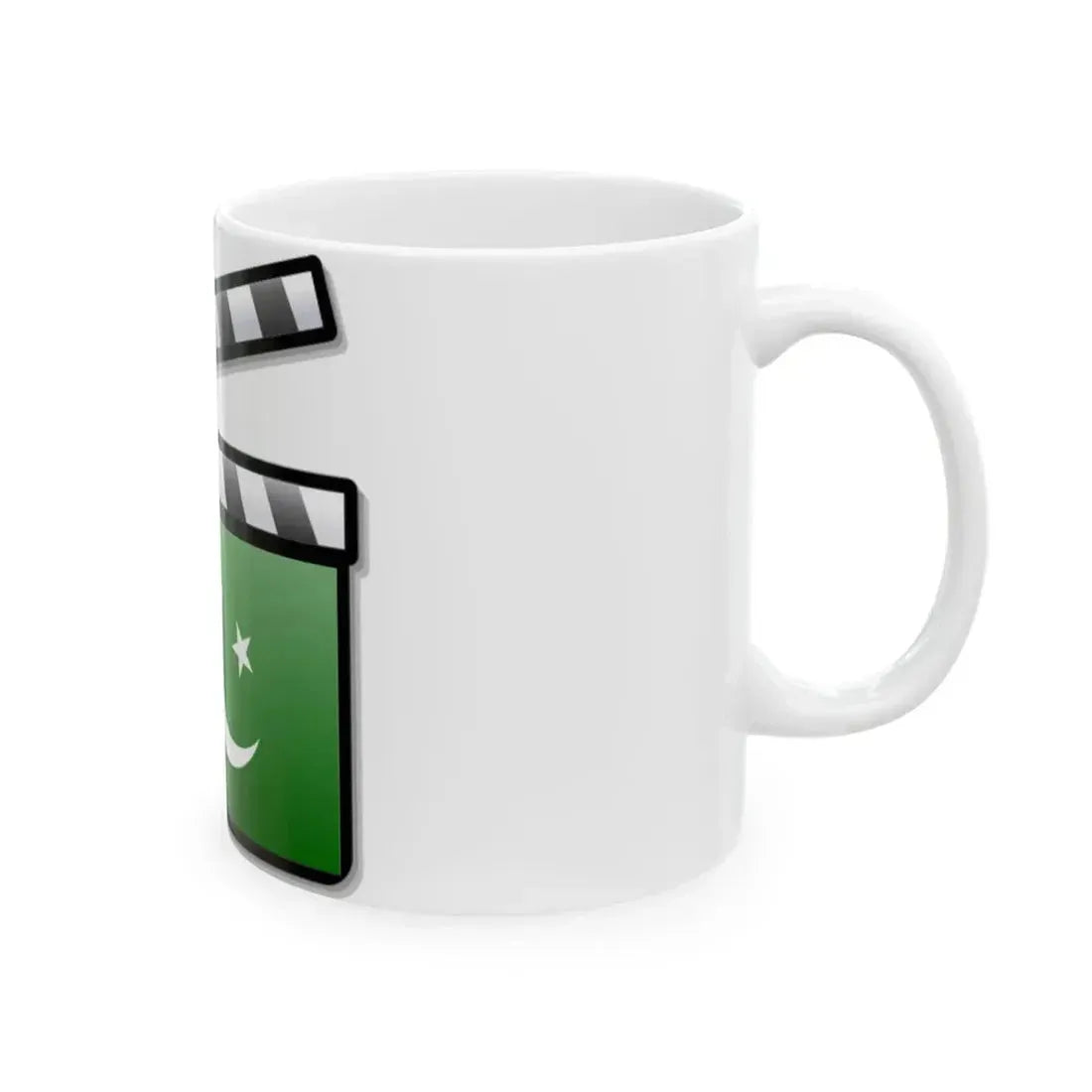 Pakistan film clapperboard (Pakistan) White Coffee Mug - Go Mug Yourself