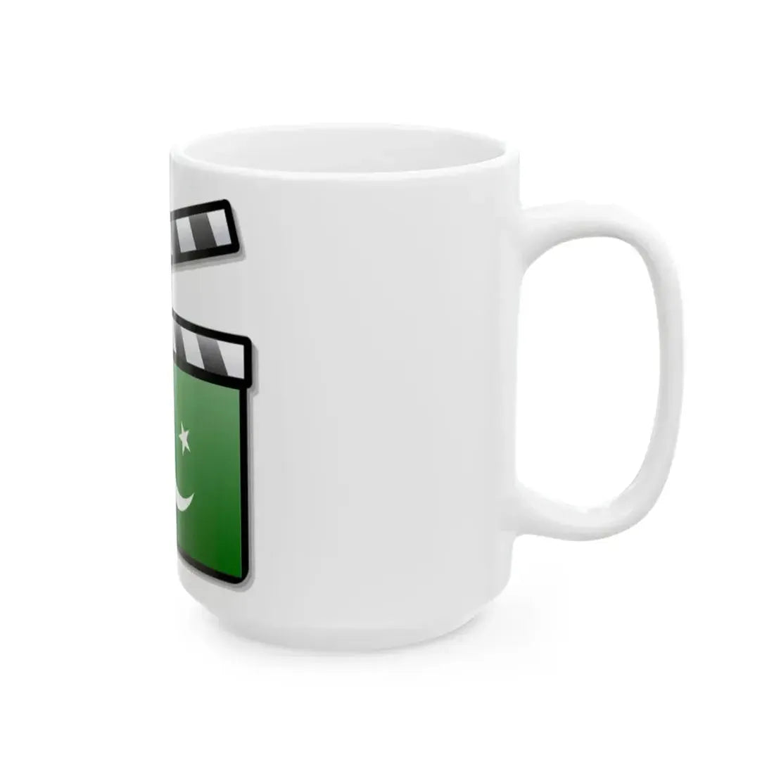 Pakistan film clapperboard (Pakistan) White Coffee Mug - Go Mug Yourself