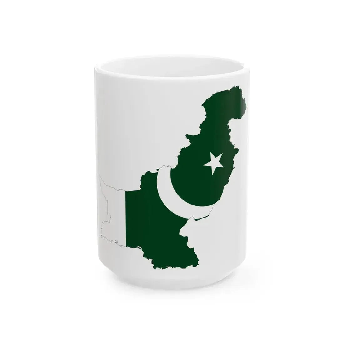 Pakistan-Flagmap (Pakistan) White Coffee Mug 15oz - Go Mug Yourself