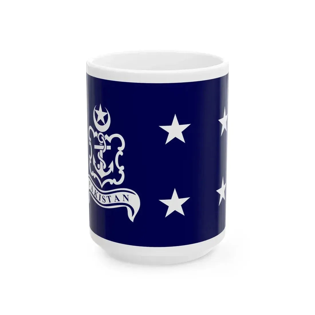 Pakistan Navy Admiral (Pakistan) White Coffee Mug 15oz - Go Mug Yourself