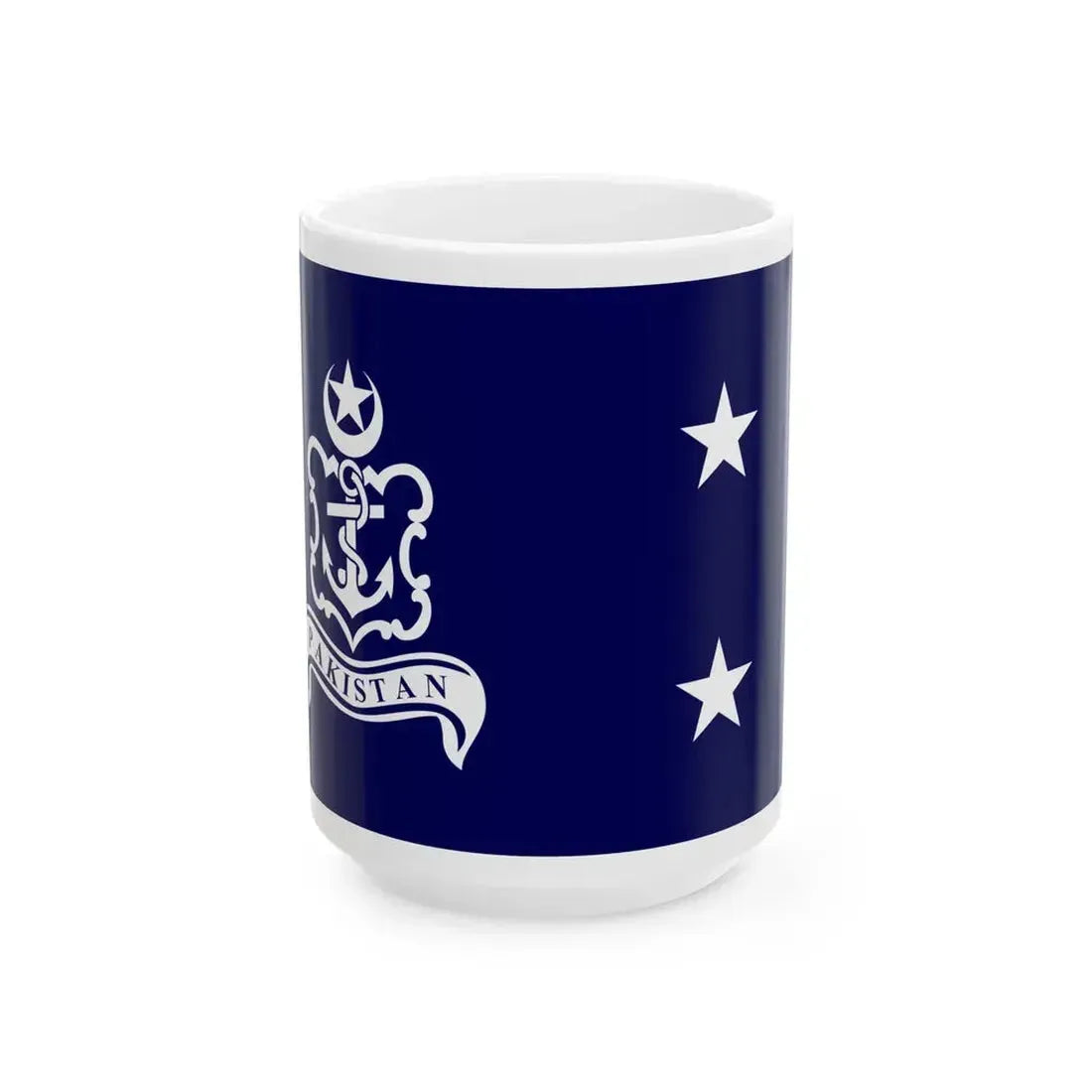 Pakistan Navy Rear Admiral (Pakistan) White Coffee Mug 15oz - Go Mug Yourself