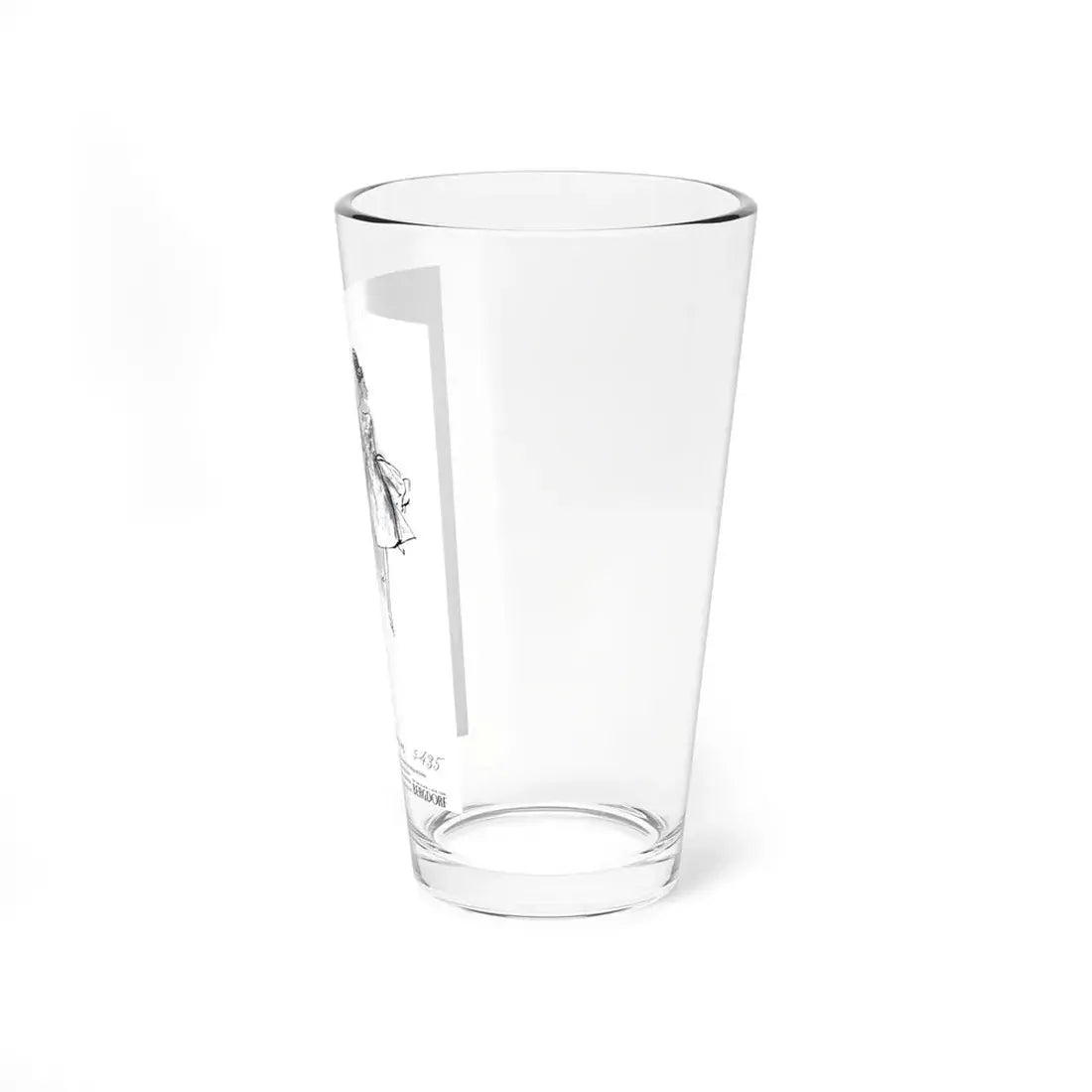 Pale As A Starbeam, Bergdorf advertisement, 1963 (Magazine Illustration) Pint Glass 16oz - Go Mug Yourself