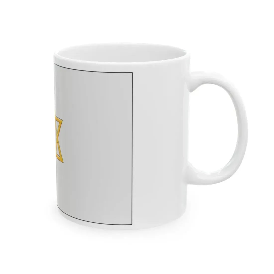 Palestine flag 1924 British Mandate (Israel) White Coffee Mug - Go Mug Yourself