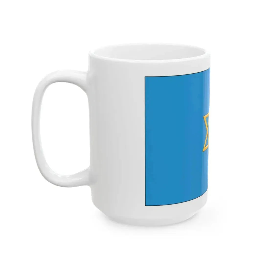 Palestine flag 1924 British Mandate (Israel) White Coffee Mug - Go Mug Yourself