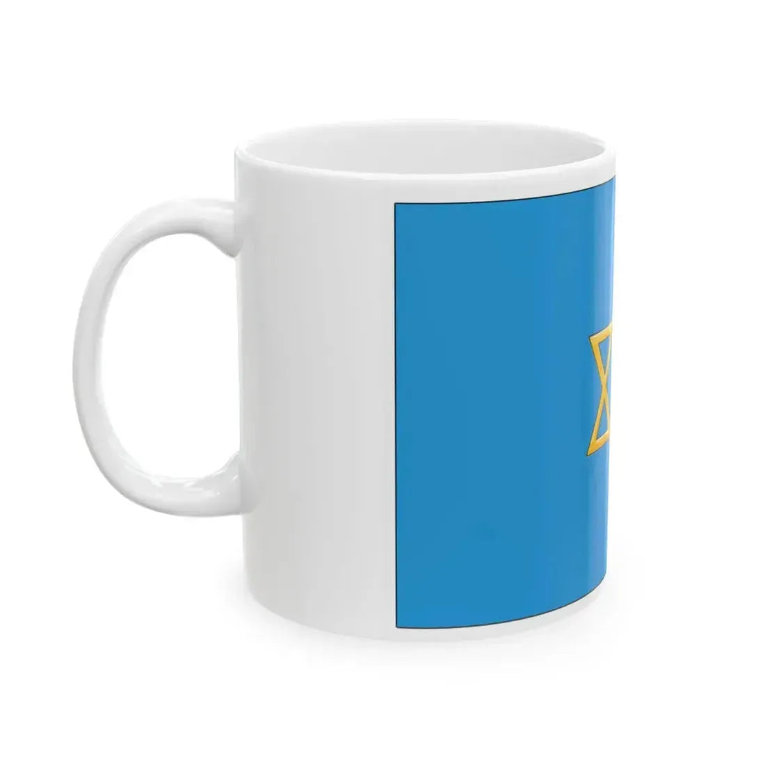 Palestine flag 1924 by British Mandate (Israel) White Coffee Mug - Go Mug Yourself