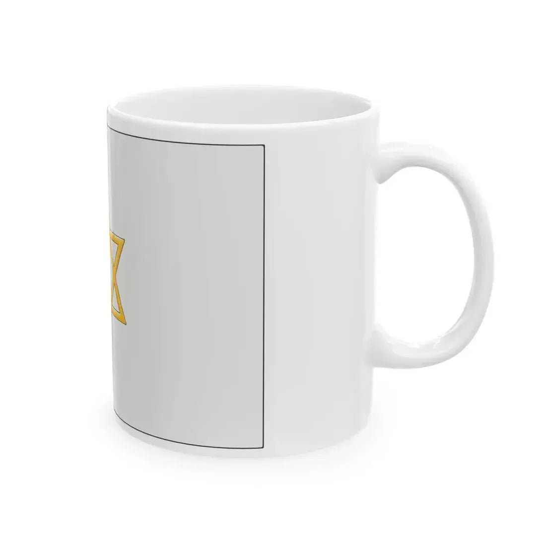 Palestine flag 1924 by British Mandate (Israel) White Coffee Mug - Go Mug Yourself