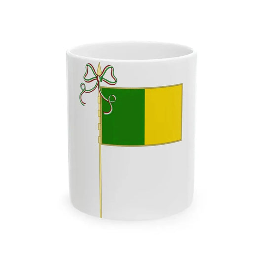 Palestrina-Bandiera Completa (Italy) White Coffee Mug 11oz - Go Mug Yourself