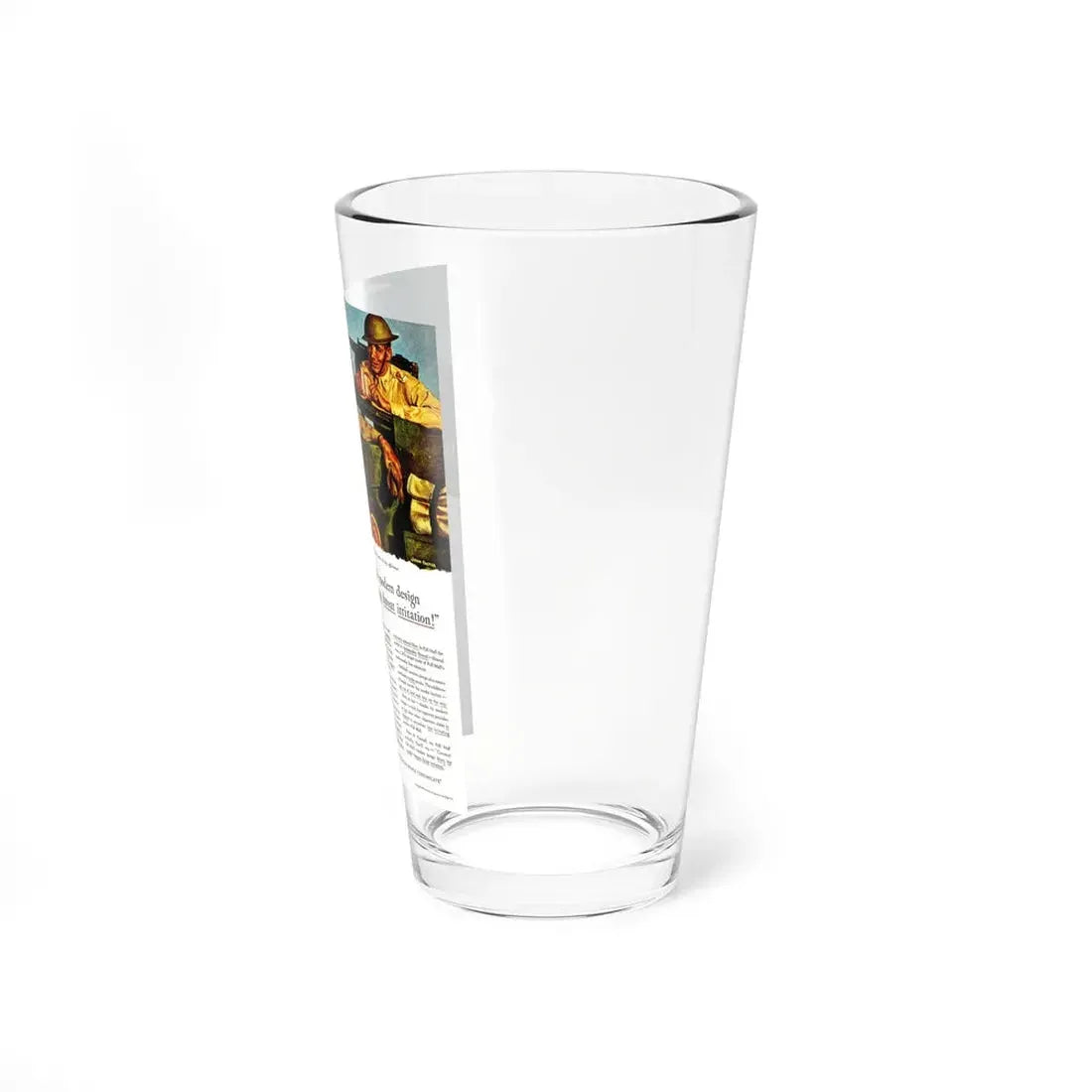 Pall Mall ad, Liberty, June 14, 1941 (Magazine Illustration) Pint Glass 16oz - Go Mug Yourself