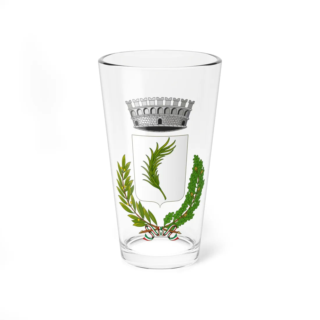 Palmariggi-Stemma (Italy) (Coat of Arms) Pint Glass 16oz 16oz - Go Mug Yourself
