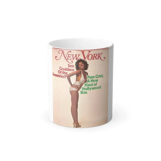 Pam Grier #06 (Vintage Female Icon) Color Changing Mug 11oz 11oz - Go Mug Yourself