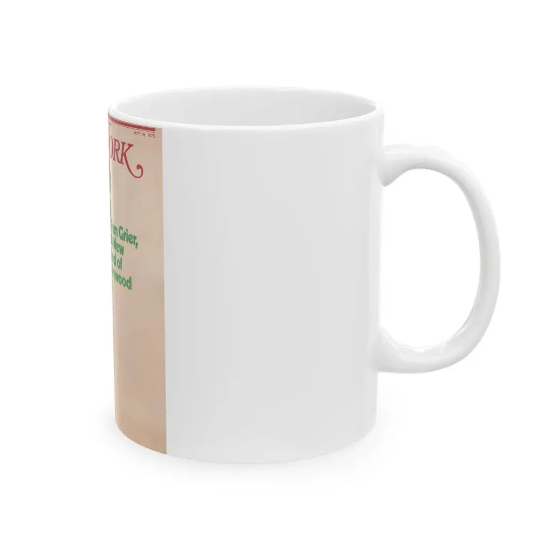 Pam Grier #06 (Vintage Female Icon) White Coffee Mug - Go Mug Yourself