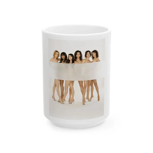 Pam Grier #09 (Vintage Female Icon) White Coffee Mug 15oz - Go Mug Yourself