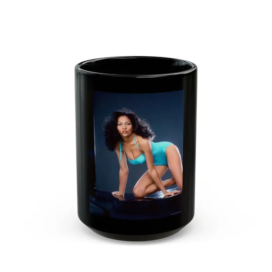 Pam Grier #211 (Vintage Female Icon) Black Coffee Mug 15oz - Go Mug Yourself