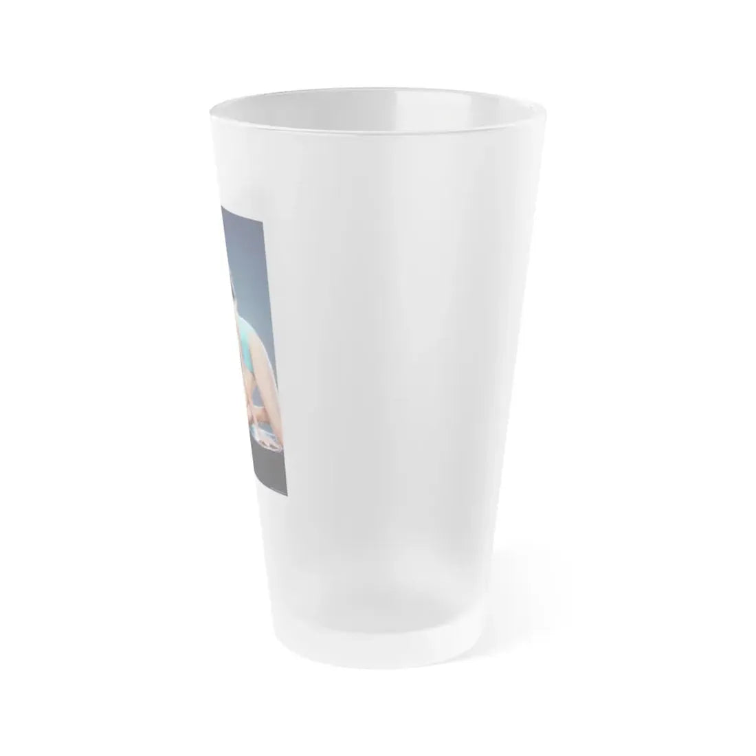 Pam Grier #211 (Vintage Female Icon) Frosted Pint Glass 16oz - Go Mug Yourself