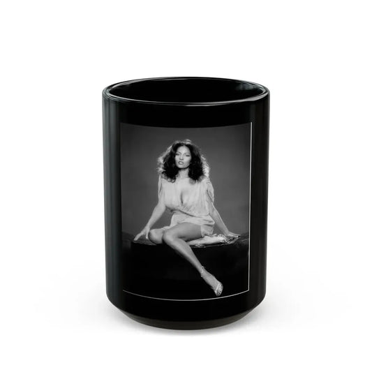 Pam Grier #23 (Vintage Female Icon) Black Coffee Mug 15oz - Go Mug Yourself