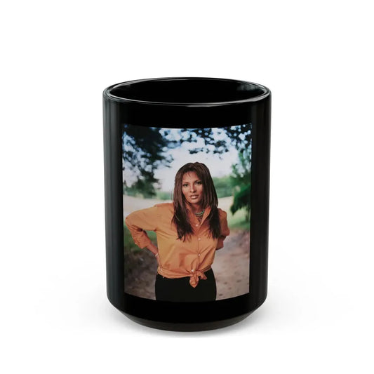 Pam Grier #24 (Vintage Female Icon) Black Coffee Mug 15oz - Go Mug Yourself