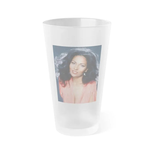 Pam Grier #30 (Vintage Female Icon) Frosted Pint Glass 16oz 16oz Frosted - Go Mug Yourself