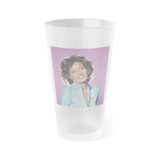 Pam Grier #32 (Vintage Female Icon) Frosted Pint Glass 16oz 16oz Frosted - Go Mug Yourself